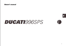Load image into Gallery viewer, DUCATI 996SPS OWNERS MANUAL IN ENGLISH MOTORCYCLE
