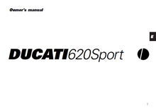 Load image into Gallery viewer, DUCATI MONSTER 620 SPORT OWNERS MANUAL IN ENGLISH MOTORCYCLE
