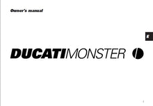 Load image into Gallery viewer, DUCATI MONSTER OWNERS MANUAL IN ENGLISH MOTORCYCLE
