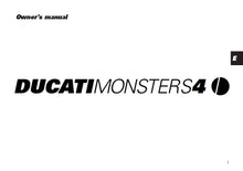 Load image into Gallery viewer, DUCATI MONSTER S4 OWNERS MANUAL IN ENGLISH MOTORCYCLE
