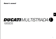 Load image into Gallery viewer, DUCATI MULTISTRADA 1000DS OWNERS MANUAL IN ENGLISH MOTORCYCLE
