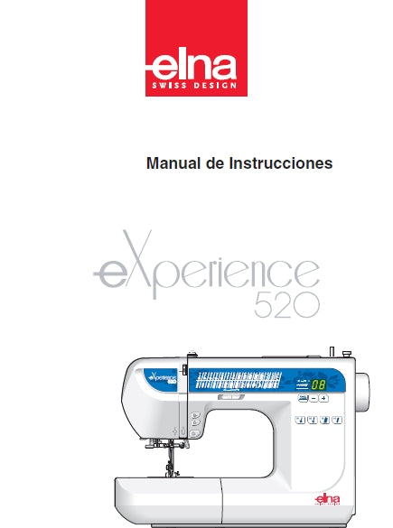 ELNA EXPERIENCE 520 MANUAL DE INSTRUCCIONES ESPANOL MAQUINA DE COSER