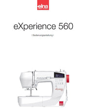 Load image into Gallery viewer, ELNA EXPERIENCE 560 BEDIENUNGSANLEITUNG DEUTSCH NAHMASCHINE
