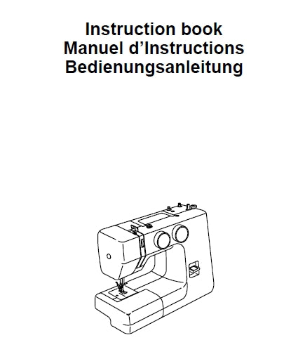 ELNA SEW ZEBRA INSTRUCTION BOOK MANUEL D'INSTRUCTIONS BEDIENUNGSANLEITUNG ENG FRANC DEUT SEWING MACHINE MACHINE A COUDRE NAHMASCHINE