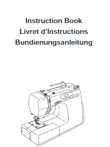 ELNA STAR INSTRUCTION BOOK LIVRET D'INSTRUCTIONS BUNDIENUNGSANLEITUNG ENG FRANC DEUT SEWING MACHINE MACHINE A COUDRE NAHMASCHINE