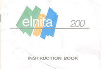 Load image into Gallery viewer, ELNA 200 ELNITA INSTRUCTION BOOK ENGLISH SEWING MACHINE
