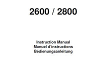 Load image into Gallery viewer, ELNA 2600 2800 INSTRUCTION MANUAL MANUEL D'INSTRUCTIONS BEDIENUNGSANLEITUNG ENG FRANC DEUT SEWING MACHINE MACHINE A COUDRE NAHMASCHINE
