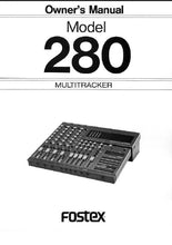 Load image into Gallery viewer, FOSTEX 280 OWNER'S MANUAL BOOK IN ENGLISH MULTITRACKER

