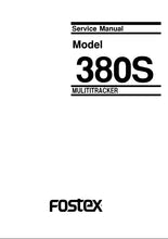 Load image into Gallery viewer, FOSTEX 380S SERVICE MANUAL IN ENGLISH MULTITRACKER
