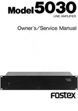 Load image into Gallery viewer, FOSTEX 5030 OWNERS/SERVICE MANUAL IN ENGLISH LINE AMPLIFIER

