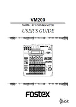 Load image into Gallery viewer, FOSTEX VM200 USERS GUIDE IN ENGLISH DIGITAL RECORDING MIXER
