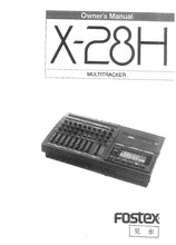 Load image into Gallery viewer, FOSTEX X-28H OWNER'S MANUAL IN ENGLISH MULTITRACKER
