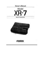 Load image into Gallery viewer, FOSTEX XR-7 OWNER'S MANUAL IN ENGLISH MULTITRACKER
