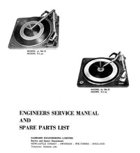 Load image into Gallery viewer, GARRARD MODEL 50 MKII MODEL SL 55 MODEL 60 MKII MODEL SL 65 ENGINEERS SERVICE MANUAL IN ENGLISH AUTOMATIC RECORD CHANGERS
