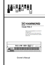 Load image into Gallery viewer, HAMMOND XK-1 OWNERS MANUAL IN ENGLISH DRAWBAR KEYBOARD
