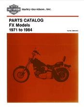 Load image into Gallery viewer, HARLEY-DAVIDSON FX MODELS PARTS CATALOG 1971-1984 IN ENGLISH MOTORCYCLE
