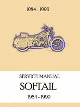 Load image into Gallery viewer, HARLEY-DAVIDSON SOFTAIL 1984-1999 SERVICE MANUAL IN ENGLISH MOTORCYCLE

