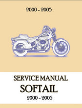 Load image into Gallery viewer, HARLEY-DAVIDSON SOFTAIL 2000-2005 SERVICE MANUAL IN ENGLISH MOTORCYCLE
