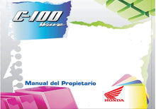 Load image into Gallery viewer, HONDA C-100 WAVE MANUAL DO PROPRIETARIO PORT MOTOCICLETA
