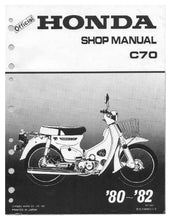 Load image into Gallery viewer, HONDA C70 SHOP MANUAL IN ENGLISH MOTORCYCLE
