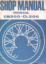Load image into Gallery viewer, HONDA CB200 CL200 SHOP MANUAL IN ENGLISH MOTORCYCLE
