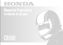 Load image into Gallery viewer, HONDA CB500 MANUAL DO PROPRIETARIO PORT MOTOCICLETA
