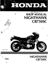 Load image into Gallery viewer, HONDA CB750SC NIGHTHAWK SHOP MANUAL IN ENGLISH MOTORCYCLE
