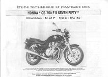 Load image into Gallery viewer, HONDA CB750 F II ETUDE TECHNIQUE ET PRATIQUE DES EN FRANCAIS MOTORCYCLE
