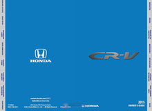 Load image into Gallery viewer, HONDA CR-V 2015 OWNERS GUIDE IN ENGLISH CAR

