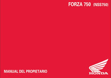 Load image into Gallery viewer, HONDA FORZA 750 2020 MANUAL DEL PROPIETARIO ESPANOL MOTO
