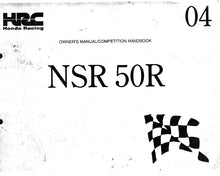 Load image into Gallery viewer, HONDA NSR50R OWNERS MANUAL IN ENGLISH MOTORCYCLE

