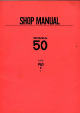 Load image into Gallery viewer, HONDA P50 P-50 1967 SHOP MANUAL IN ENGLISH MOTORCYCLE
