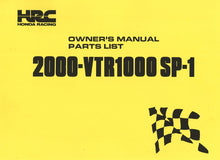 Load image into Gallery viewer, HONDA SP-1 2000-VTR1000 OWNERS MANUAL IN ENGLISH MOTORCYCLE
