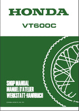 Load image into Gallery viewer, HONDA VT600C 1994 SHOP MANUAL MANUEL D'ATELIER WERKSTATT-HANDBUCH ENG FRANC DEUT MOTORCYCLE MOTO MOTORRAD
