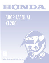 Load image into Gallery viewer, HONDA XL200 SHOP MANUAL IN ENGLISH MOTORCYCLE
