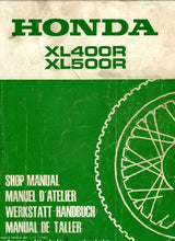 Load image into Gallery viewer, HONDA XL400R XL500R SHOP MANUAL MOTORCYCLE IN ENGLISH
