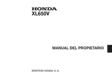 Load image into Gallery viewer, HONDA XL650V MANUAL DEL PROPIETARIO PORTUGUESE MOTOCICLETA

