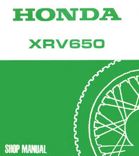Load image into Gallery viewer, HONDA XRV650 AFRICA TWIN 1988-1989 SHOP MANUAL IN ENGLISH MOTORCYCLE
