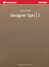 Load image into Gallery viewer, HUSQVARNA DESIGNER EPIC 3 USERS GUIDE ENGLISH SEWING MACHINE
