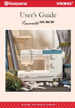 Load image into Gallery viewer, HUSQVARNA EMERALD 116 118 122 USERS GUIDE ENGLISH SEWING MACHINE
