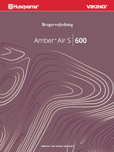 Load image into Gallery viewer, HUSQVARNA VIKING AMBER AIR S/600 BRUGERVEJLEDNING DANISH SYMASKINE
