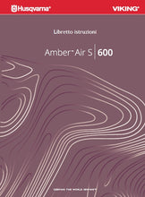 Load image into Gallery viewer, HUSQVARNA VIKING AMBER AIR S/600 LIBRETTO ISTRUZIONI ITALIANO MACCHINA DA CUCIRE
