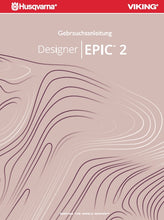 Load image into Gallery viewer, HUSQVARNA VIKING DESIGNER EPIC 2 GEBRAUCHSANLEITUNG DEUTSCH NAHMASCHINE
