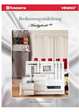 Load image into Gallery viewer, HUSQVARNA VIKING HUSKYLOCK 25 BEDIENUNGSANLEITUNG DEUTSCH NAHMASCHINE
