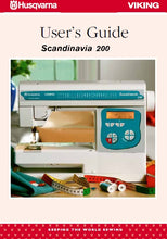 Load image into Gallery viewer, HUSQVARNA VIKING SCANDINAVIA 200 USERS GUIDE ENGLISH SEWING MACHINE

