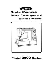 Load image into Gallery viewer, HUSQVARNA HUSKY WHITE 2220 2221 2222 2000 SERIES SERVICE MANUAL ENGLISH SEWING MACHINE
