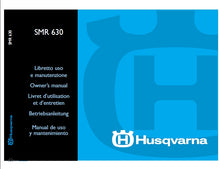 Load image into Gallery viewer, HUSQVARNA SMR630 OWNERS MANUAL IT ENG FR DE ES MOTORCYCLE
