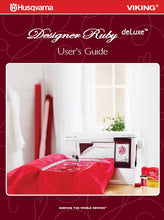 Load image into Gallery viewer, HUSQVARNA VIKING DESIGNER RUBY DELUXE USERS GUIDE ENGLISH SEWING MACHINE
