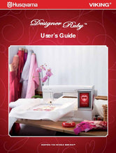 Load image into Gallery viewer, HUSQVARNA VIKING DESIGNER RUBY USERS GUIDE ENGLISH SEWING MACHINE
