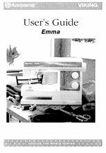 Load image into Gallery viewer, HUSQVARNA VIKING EMMA USERS GUIDE ENGLISH SEWING MACHINE
